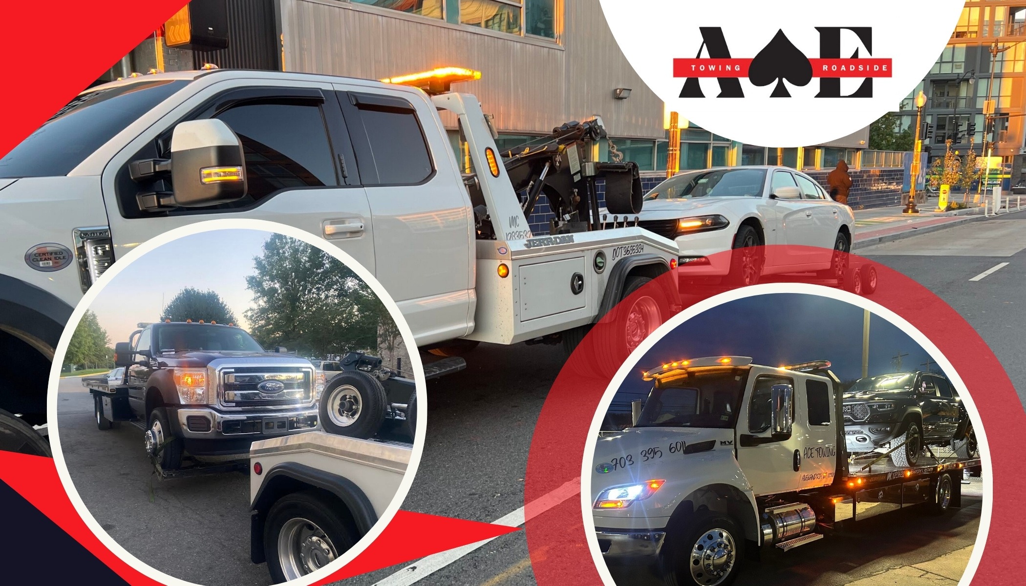 ACE Towing providing professional towing and roadside assistance services in Alexandria Virginia